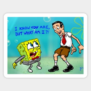 Pee-Wee and Spongebob Tribute Magnet